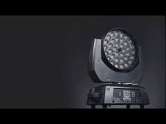 DMX512/Master-Slave/Sound/Auto Control Led Zoom Wash Moving Head 36X10W/15W RGBW 4in1
